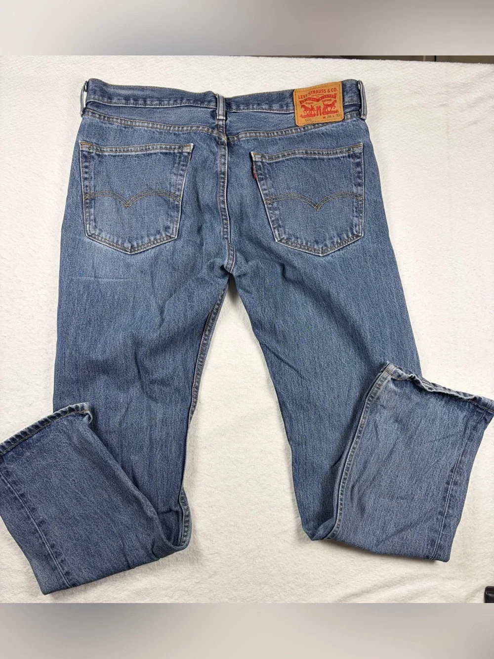 Levi's‎ 505 Men's Medium Blue Straight-Leg Jeans